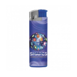 Isqueiro de plástico BIC® J38 de fácil acendimento por ignição cor azul-marinho