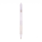 Caneta de plástico com corpo translúcido e tinta azul Click BIC® cor branco