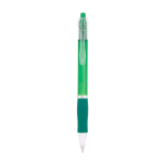 Caneta de plástico com corpo translúcido e tinta azul Click BIC® cor verde