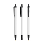 Esferográfica BIC® de plástico reciclado com ponta tátil e tinta azul cor preto