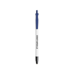 Caneta de plástico reciclado com ponteira tátil e tinta preta BIC® vista principal