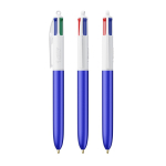 Esferográfica de plástico estilo glacê com tinta em 4 cores BIC® cor azul