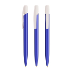 Caneta de plástico com clip robusto e tinta azul Media Clic Glacé BIC® cor azul