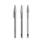 Caneta metálica mate recarregável com tinta preta Cristal® ReNew BIC® cor prateado brilhante