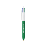 Caneta de plástico efeito madeira fabricada na UE com 4 tintas BIC® vista principal