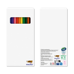 Conjunto de colorir reciclado com certificação FSC® e 12 lápis BIC® cor multicolor