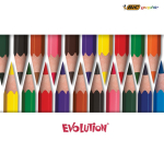 Conjunto de colorir reciclado com certificação FSC® e 12 lápis BIC®
