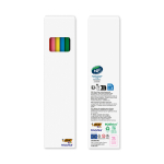 Conjunto de colorir reciclado com certificação FSC® e 6 lápis BIC® cor multicolor