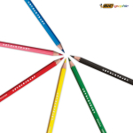 Conjunto de colorir reciclado com certificação FSC® e 6 lápis BIC®