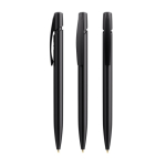 Caneta de materiais reciclados com clip robusto e tinta azul BIC® cor preto