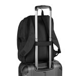 Mochila de viagem com abertura total e bolso, capacidade 25 L, 16'' cor preto quinta vista