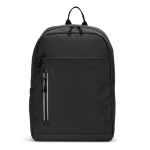 Mochila em pele sintética com fechos impermeáveis para PC 16'' cor preto