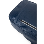 Mochila em pele sintética com fechos impermeáveis para PC 16'' cor azul quinta vista