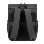 Mochila em pele sintética com aba ideal para portáteis de 16'' cor preto segunda vista