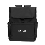 Mochila em pele sintética com aba ideal para portáteis de 16'' vista principal