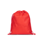 Mochila de cordões média em TNT com fecho termosselado 60 g/m² cor vermelho