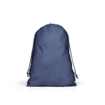 Mochila de cordões grande em TNT com fecho termosselado 60 g/m² cor azul