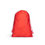 Mochila de cordões grande em TNT com fecho termosselado 60 g/m² cor vermelho