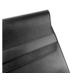Capa resistente para portátil em pele sintética, tamanho 14'' cor preto quarta vista