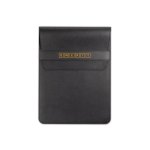 Capa resistente para portátil em pele sintética, tamanho 14'' cor preto imagem com logo