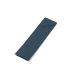 Estojo para caneta em pele sintética com fecho seguro cor azul