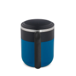 Caneca de viagem parede dupla, mate e base antiderrapante 400 ml cor azul segunda vista
