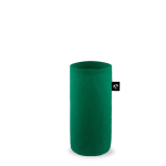 Capa para garrafa em feltro reciclado para transporte cor verde-escuro