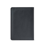 Porta-passaportes em pele sintética com proteção RFID e fecho elástico cor preto segunda vista