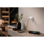 Cabo USB-C para USB-C magnético entrançado em poliéster 60W vista conjunto