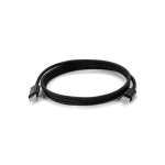 Cabo USB-C para USB-C entrançado ideal para carregamento rápido 60W cor preto quarta vista