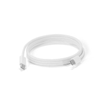 Cabo USB-C para USB-C entrançado ideal para carregamento rápido 60W cor branco quarta vista