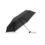 Mini guarda-chuva compacto manual 5 secções com bolsa de borracha Ø90 cor preto