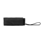 Mini guarda-chuva compacto manual 5 secções com bolsa de borracha Ø90 cor preto terceira vista