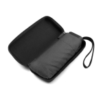 Mini guarda-chuva compacto manual 5 secções com bolsa de borracha Ø90 cor preto terceira vista