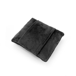 Manta polar macia 3 em 1 com bolso frontal 220 g/m² cor preto