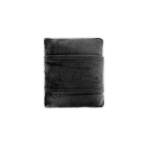 Manta polar macia 3 em 1 com bolso frontal 220 g/m² cor preto primeira vista