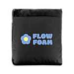 Manta polar macia 3 em 1 com bolso frontal 220 g/m² cor preto imagem com logo 3