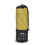 Toalha de praia em RPET com tecnologia de secagem rápida 100x180cm cor amarelo segunda vista