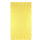 Toalha de praia em RPET com tecnologia de secagem rápida 100x180cm cor amarelo quinta vista
