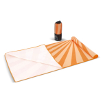 Toalha de praia em RPET com tecnologia de secagem rápida 100x180cm cor cor-de-laranja