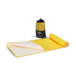 Toalha em RPET com tecnologia de secagem rápida e bolsa 40x80 cm cor amarelo