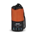 Toalha em RPET com tecnologia de secagem rápida e bolsa 40x80 cm cor cor-de-laranja segunda vista