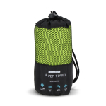 Toalha em RPET com tecnologia de secagem rápida e bolsa 40x80 cm cor verde-lima segunda vista