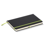 Caderno A5 pautado de capa dura em PU ideal para gravação a laser cor verde quinta vista