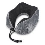 Almofada de viagem em espuma viscoelástica com capa fácil de guardar cor cinzento quinta vista