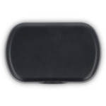 Tampões de ouvidos de silicone macio com estojo e em 3 tamanhos cor preto quarta vista