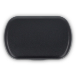 Tampões de ouvidos de silicone macio com estojo e em 3 tamanhos cor preto quinta vista