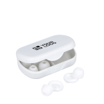 Tampões de ouvidos de silicone macio com estojo e em 3 tamanhos vista principal