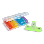 Caixa para comprimidos em plástico com 7 caixas e 3 compartimentos cor multicolor terceira vista