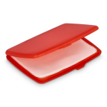 Conjunto de pastilhas de sabão monodose em estojo de plástico 20 unid. cor vermelho
